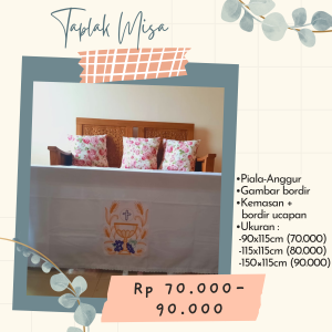 Taplak Misa Motif Piala-Anggur