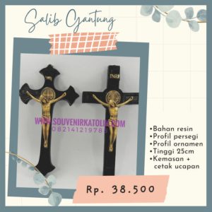 Salib Gantung Benedict 25 cm