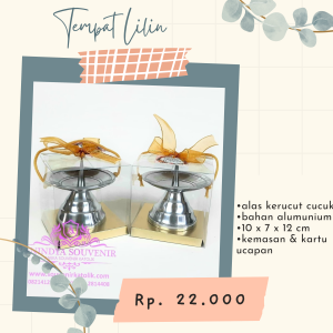 Tempat Lilin Alumunium Cucuk