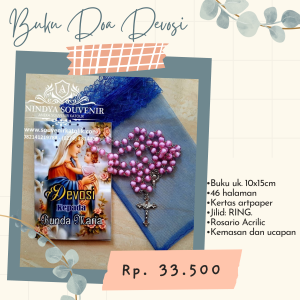 Buku Doa Devosi kepada Bunda Maria + Rosario Acrilic