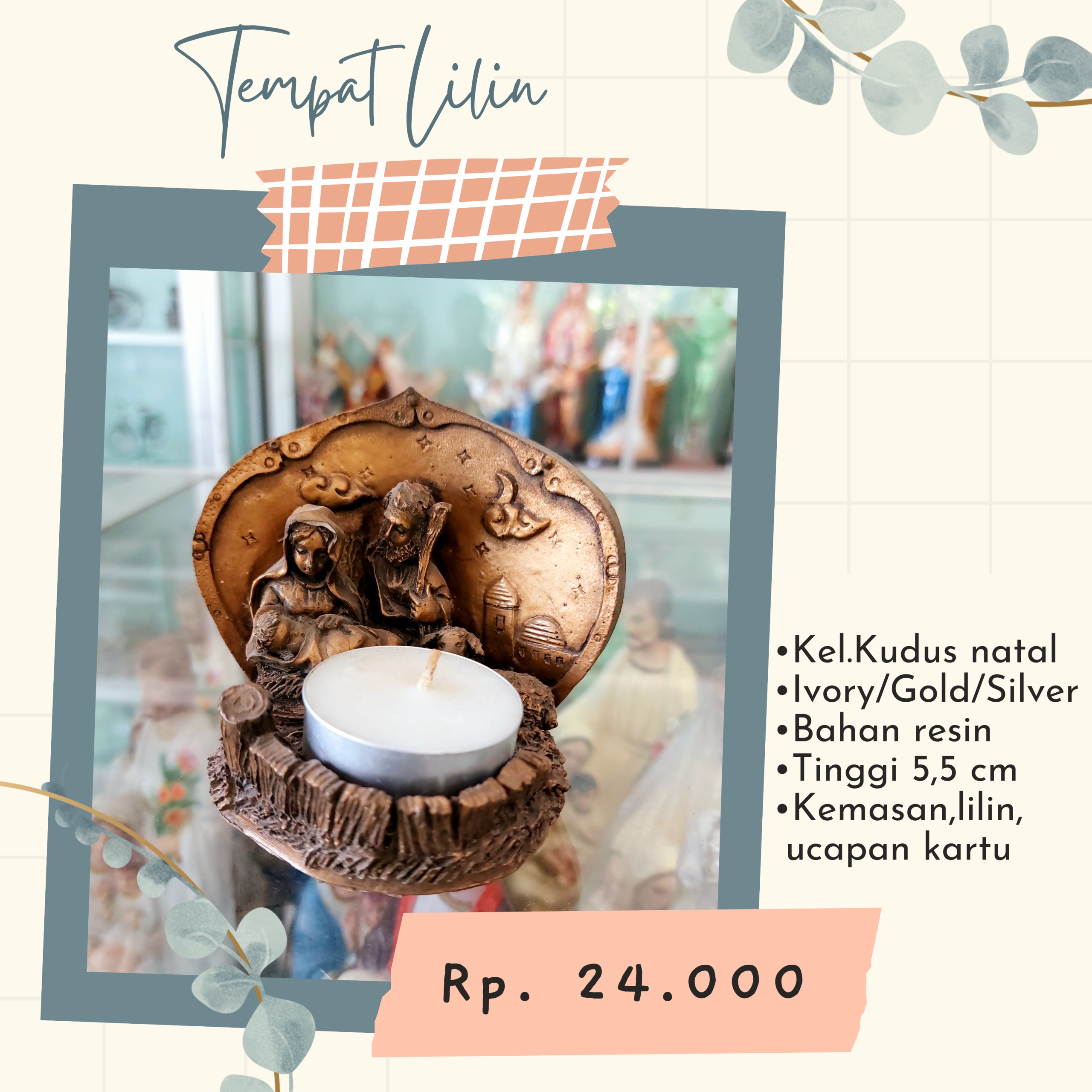 Tempat Lilin Keluarga Kudus Natal
