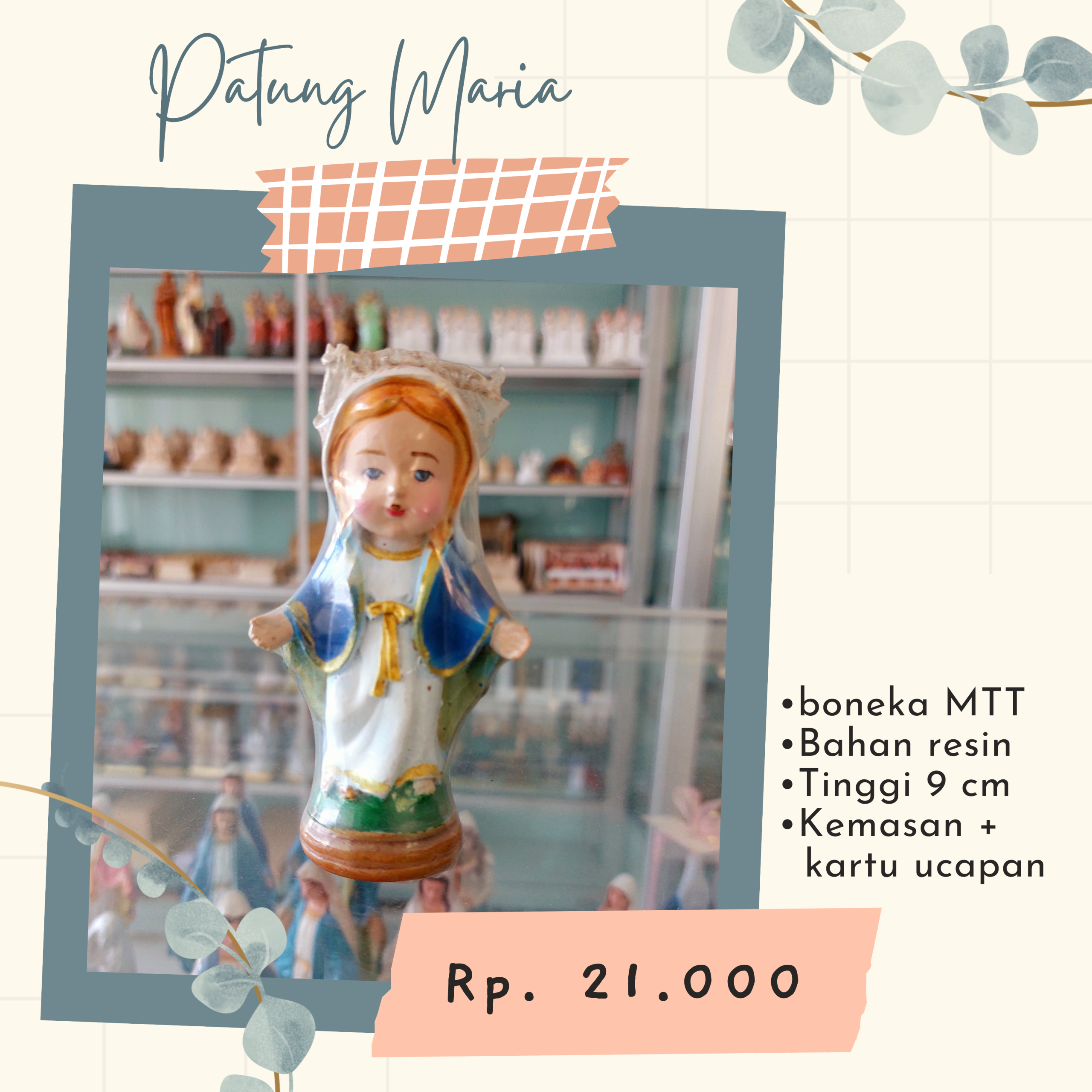 Patung Boneka Maria Tangan Terbuka