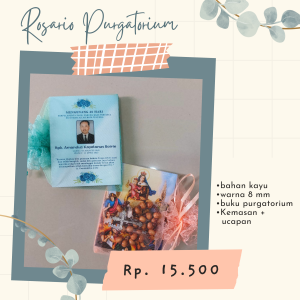Rosario Purgatorium 8 mm + Buku Doa Saku Purgatorium