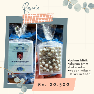 Rosario Blirik 8 mm + Wadah Acrilic