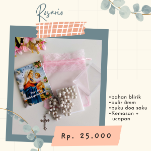 Rosario Blirik 8 mm + Buku Doa Saku