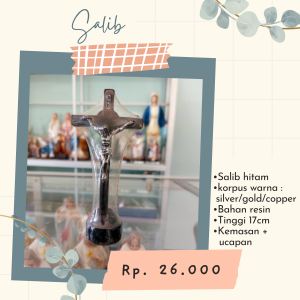 Salib Hitam 17 cm