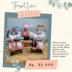 Tempat Lilin Bunda Maria Mawar
