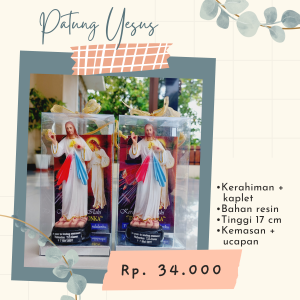 Kerahiman Yesus 17 cm + Kaplet Doa Koronka