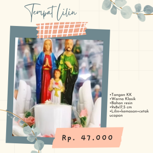 Tempat Lilin Tangan Keluarga Kudus Klasik